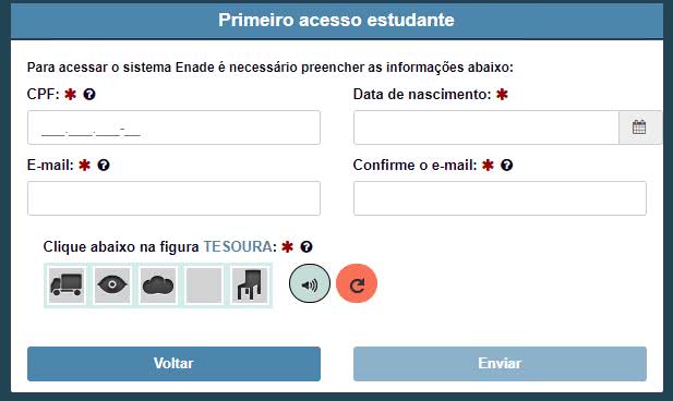 Perfil de notas no Enade – Ensino Superior