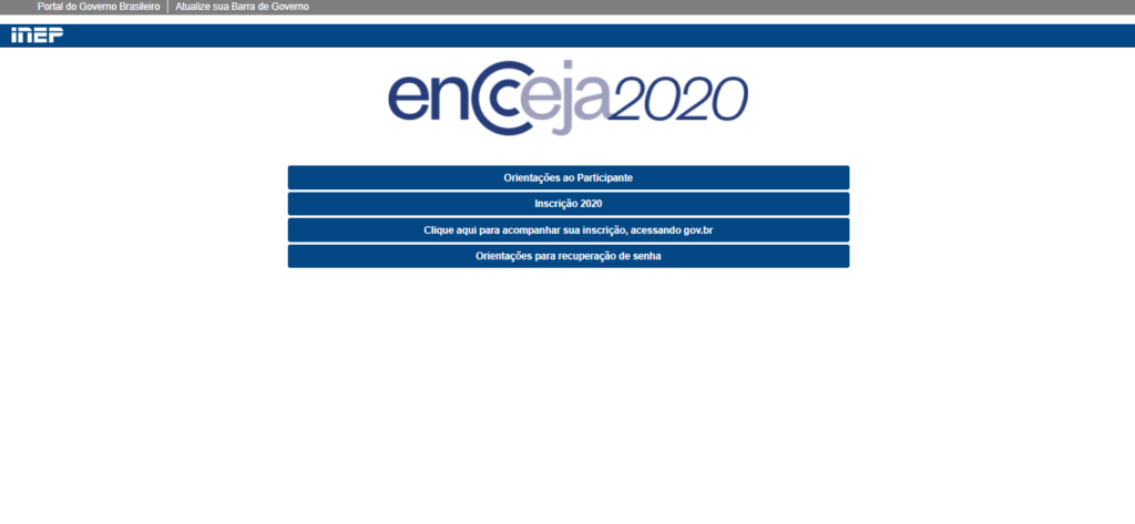 Inscrições ENCCEJA 2022