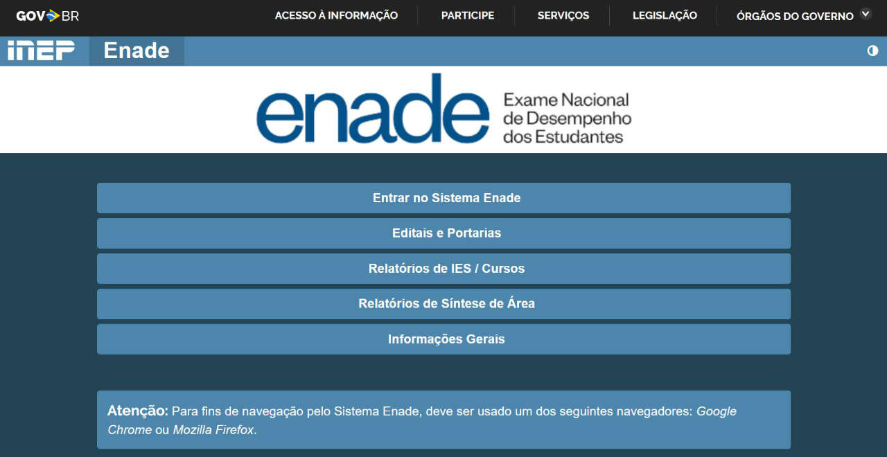 Portal do ENADE